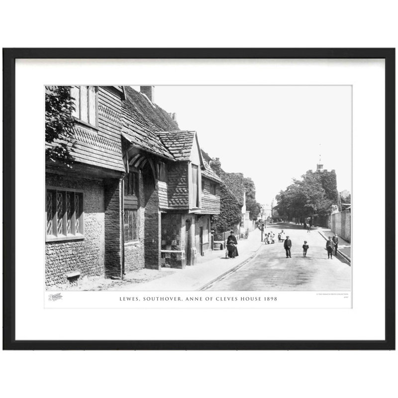 Lewes, Southover, Anne Of Cleves House 1898 by Francis Frith - Single Picture Frame Print, 60cm H x 80cm W x 2.3cm D