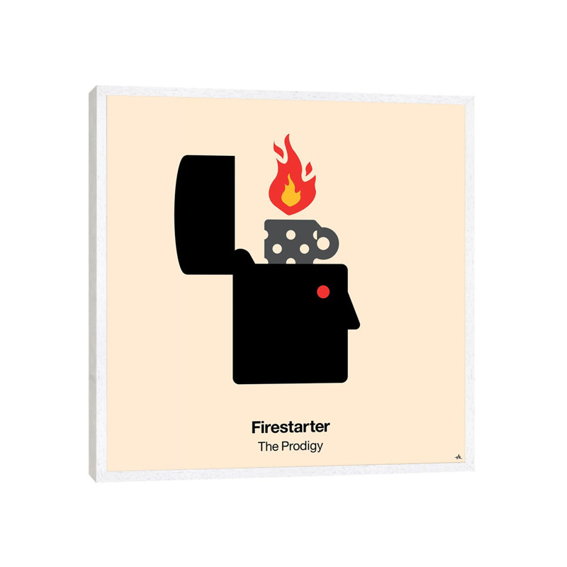 Firestarter by Viktor Hertz - Gallery-Wrapped Canvas Giclée on Canvas, 45.72 cm H x 45.72 cm W, White Floated Frame