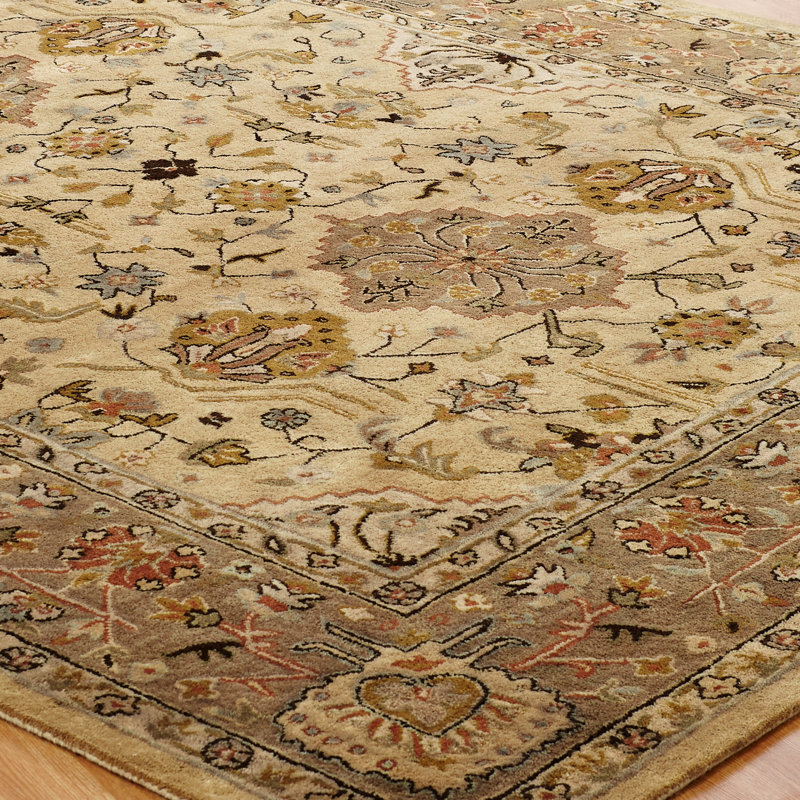 Wool Oriental Indoor Rug, Rectangle 3'6" x 5'6"