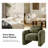Fidele 33"W Modern Upholstered Armchair with Lumbar Support Pillow-1613928649