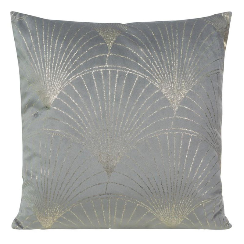 Fabric Zip Square Oxford pillowcases, Silver