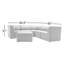 Canapé modulaire d'extérieur 6 pièces Big Joe-131128666-62239566