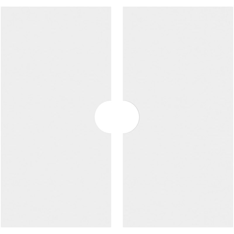 Médaillon de plafond contemporain en PVC de qualité architecturale Embry, H 1 po x l 26 po x P 26 po