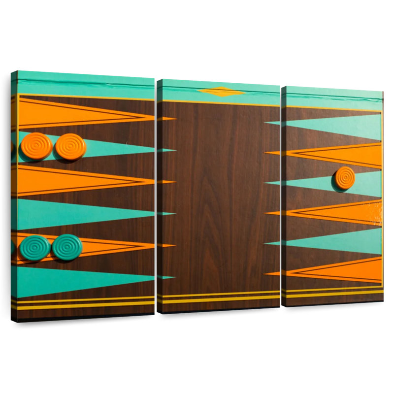 Tableau de backgammon Senne, H 32 po x l 50 po
