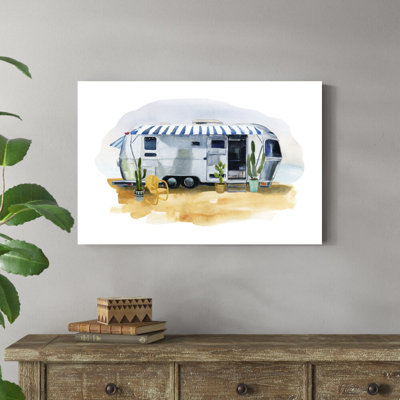 «Happy Camper II» par Annie Warren, reproduction sur toile tendue