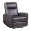 Fauteuil inclinable électrique en cuir fleur-373318672