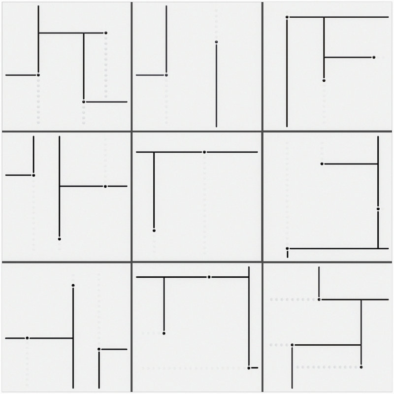 Kenzo Square 7.9 in. x 7.9 in. Matte Porcelain  Floor and Wall Tile, Dec 04