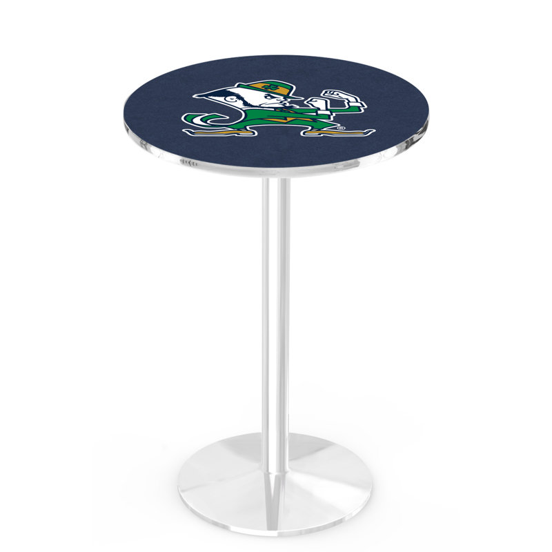 Round Metal Base Dining Table, Chrome, Notre Dame - ND