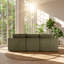 103.54 " Corduroy L-Shaped Sectional with Ottoman