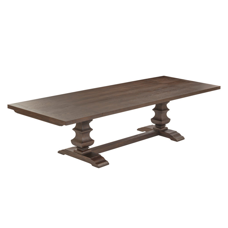 Emerson Dark Brown Wood Extendable Dining Table
