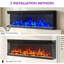 Advait Metro Lane Black Electric Fireplace-1343291416