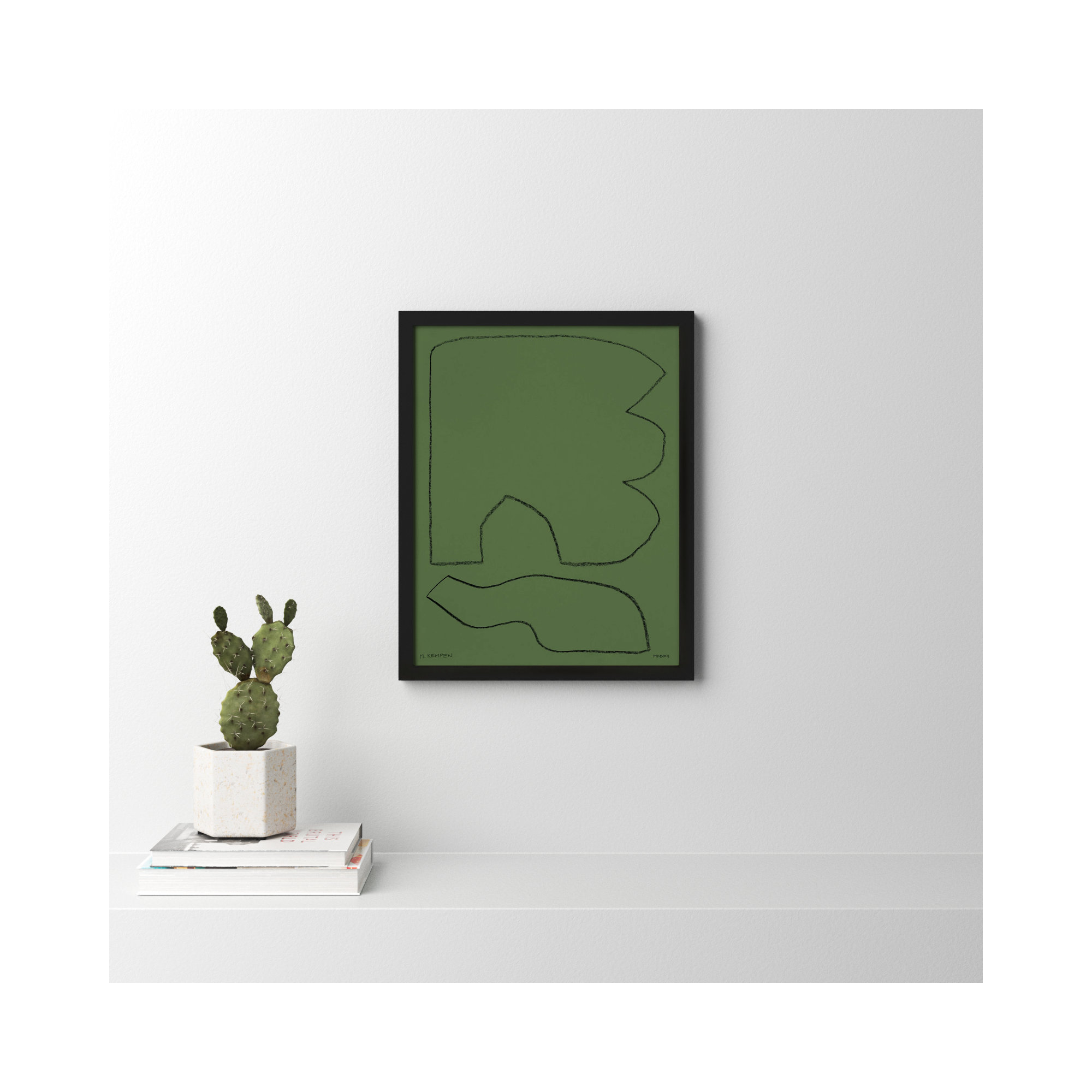 Forest 1 by Michael Kempen, Black Framed, 20" W x 25" H