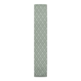 Iryna Geo Leaf Pattern On Gray 5 Table Runner