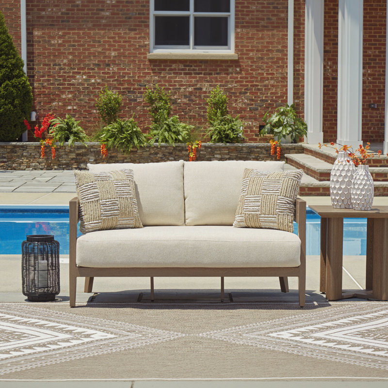 Causeuse d'extérieur avec coussin Alesana