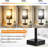 Set Of 2 Modern Bedside Table Lamps With 3 Colour Temperatures, USB C + A Charging Ports, And Pull Chain Control For Nightstand Lighting-359369240