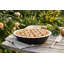 Plat à tarte vintage noir mat, assiette à tarte en grès céramique de 10 pouces avec bord cannelé, boulanger profond pour tarte aux pommes, tarte à la citrouille et quiche