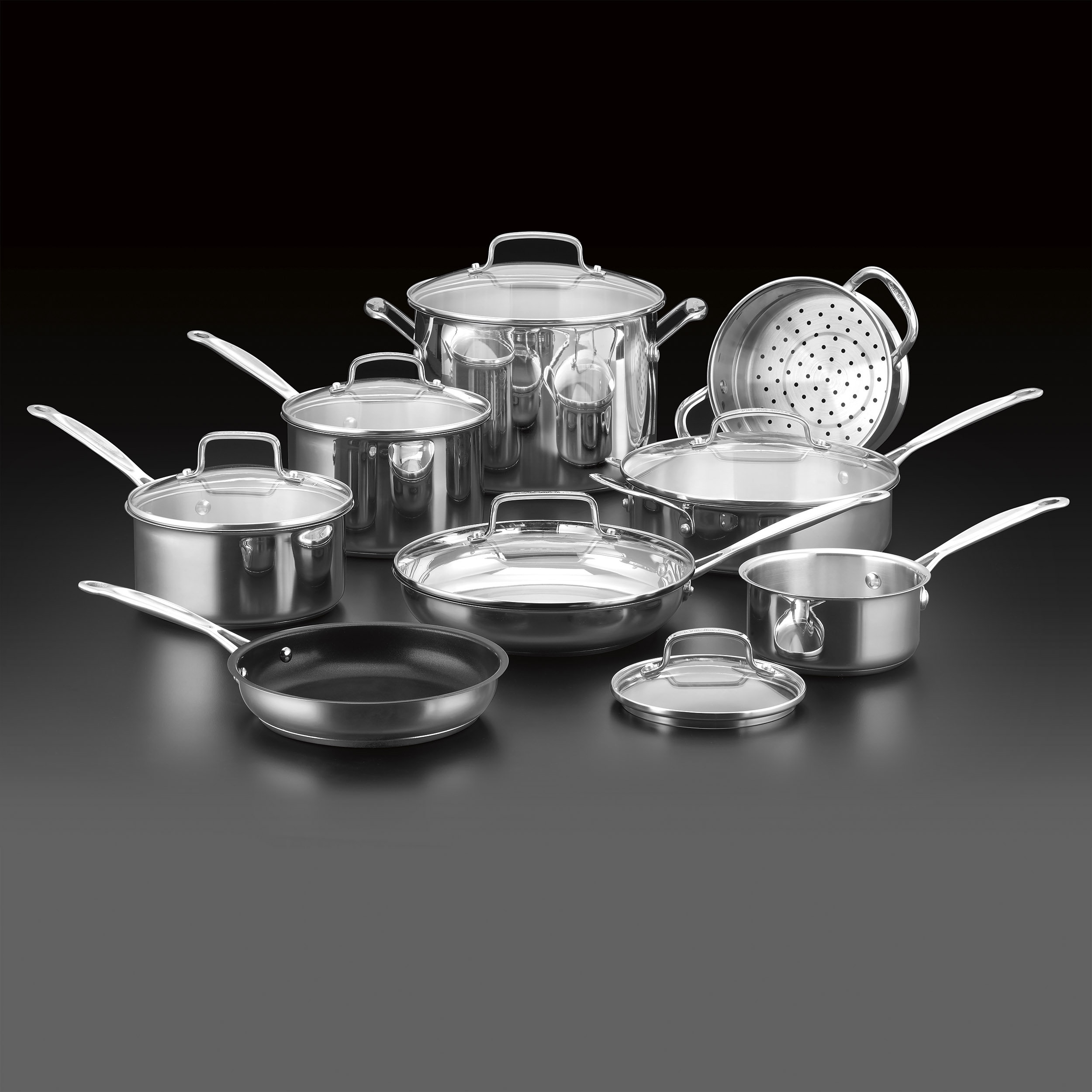 Cuisinart Chef's Classic 14 Piece Stainless Steel Cookware Set ...