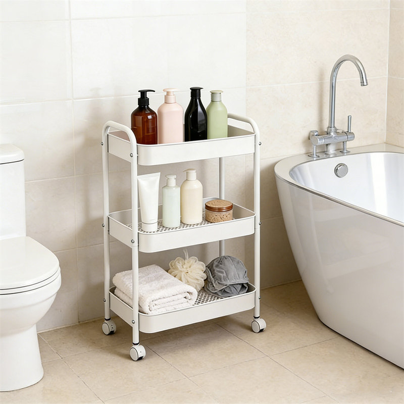 3-Tier Rolling Utility Cart with Handle