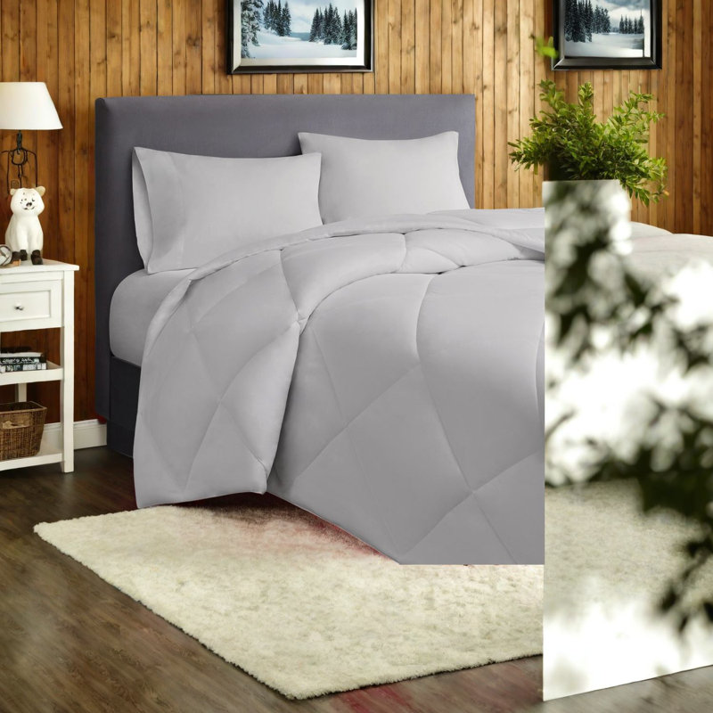 Ensemble de literie confortable à l'année longue, en polyester blanc, pour un usage domestique moderne
