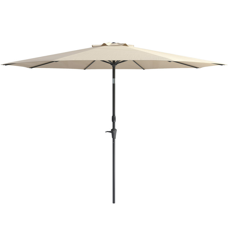Parasol de marché 9,8 pi Bryn, Blanc chaud