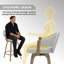 Tabouret de bar rotatif 26 po Mid-Century-1783811491