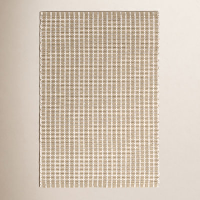 Gridiron Wheat Handwoven Indoor/Outdoor Rug
