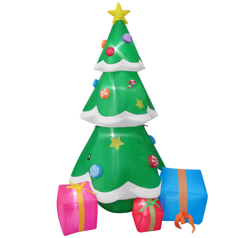 Arbre de Noël gonflable à lumières DEL 6 pi Emila