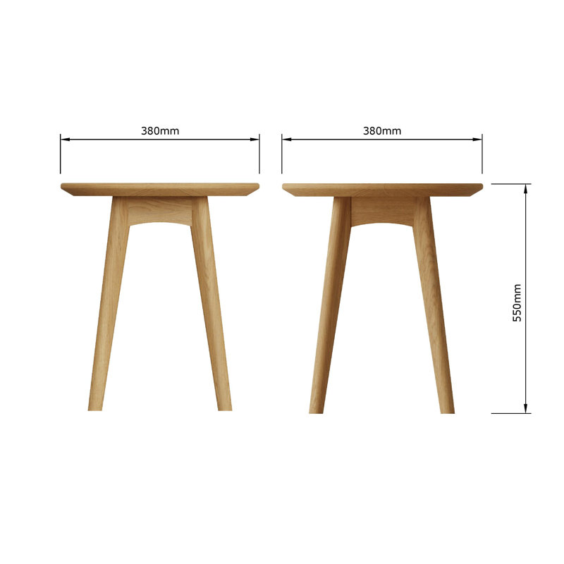 Stlaurent Round Wine Side Table, Beige