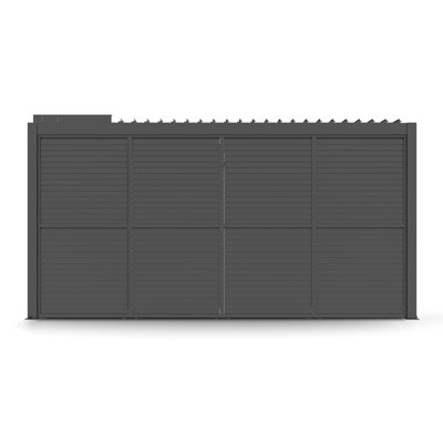 Panneau mural d'intimité en aluminium pour pergola