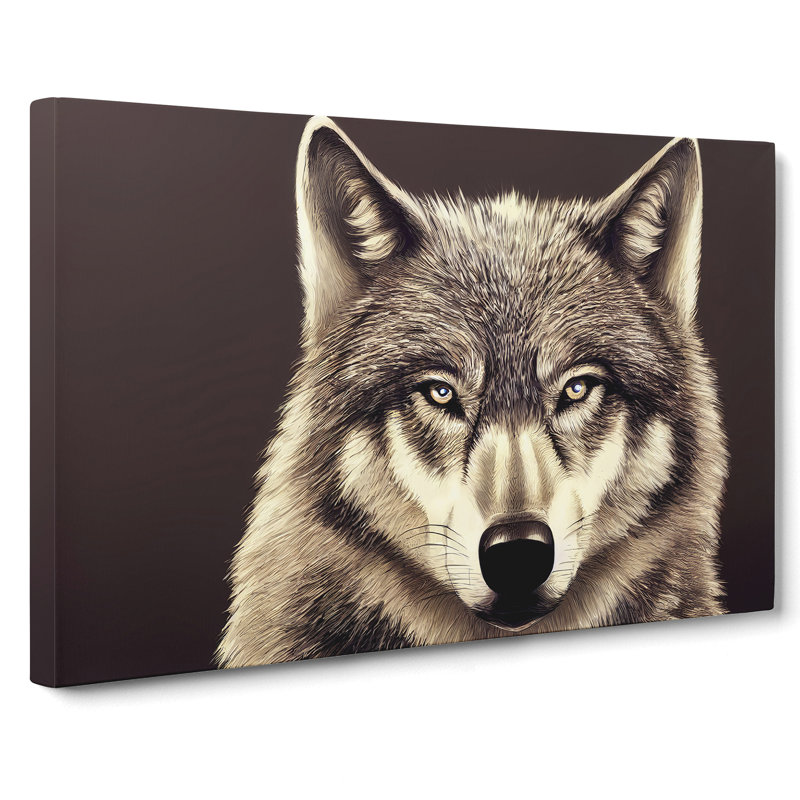 Portrait Of A Wolf Vol.2 - Wrapped Canvas, 35cm H x 50cm W x 3cm D