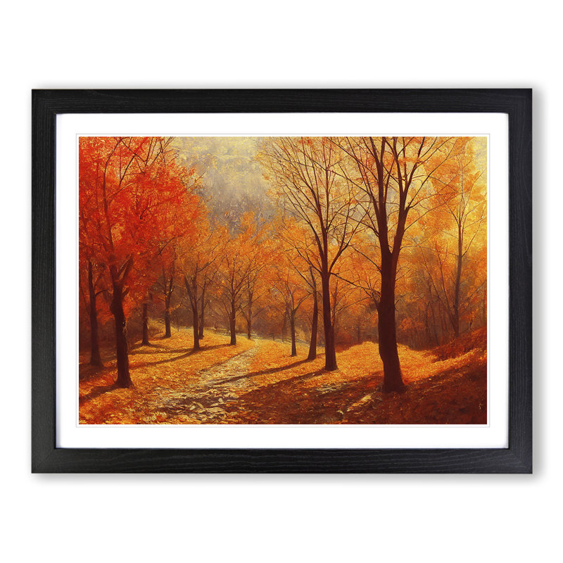 Amazing Autumn Forest - Framed Print, Black Framed, 34cm H x 46cm W x 2cm D