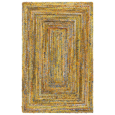 Braided Hand Woven Cotton Solid Color Indoor Rug