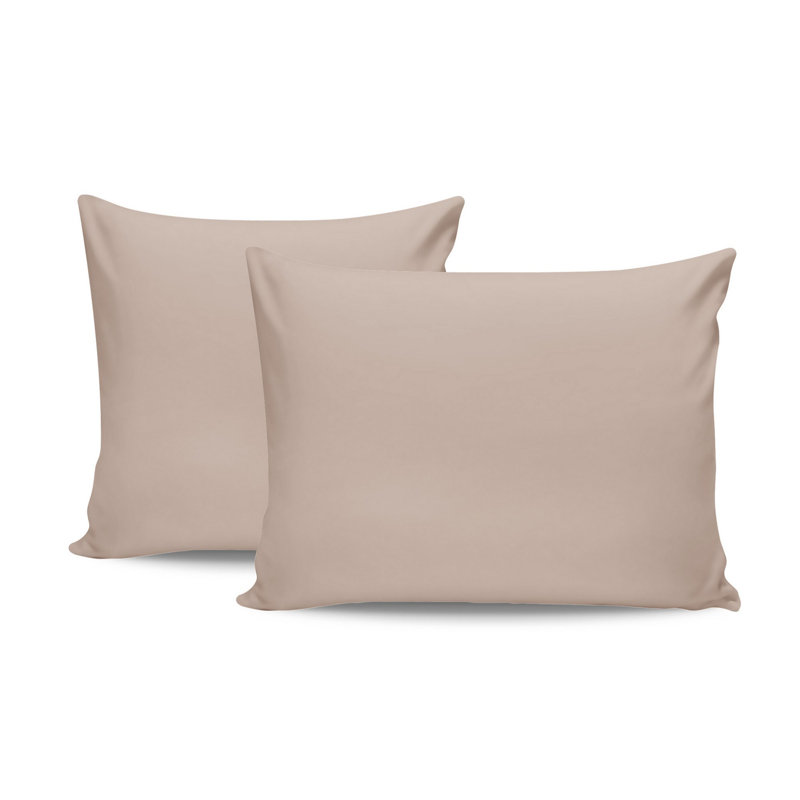 Ensemble de taie d'oreiller (2 pièces), Beige