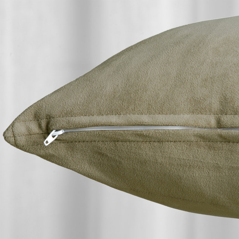 Signature Velvet Throw Pillow Covers - Decorative Pillow Covers, Denver Taupe