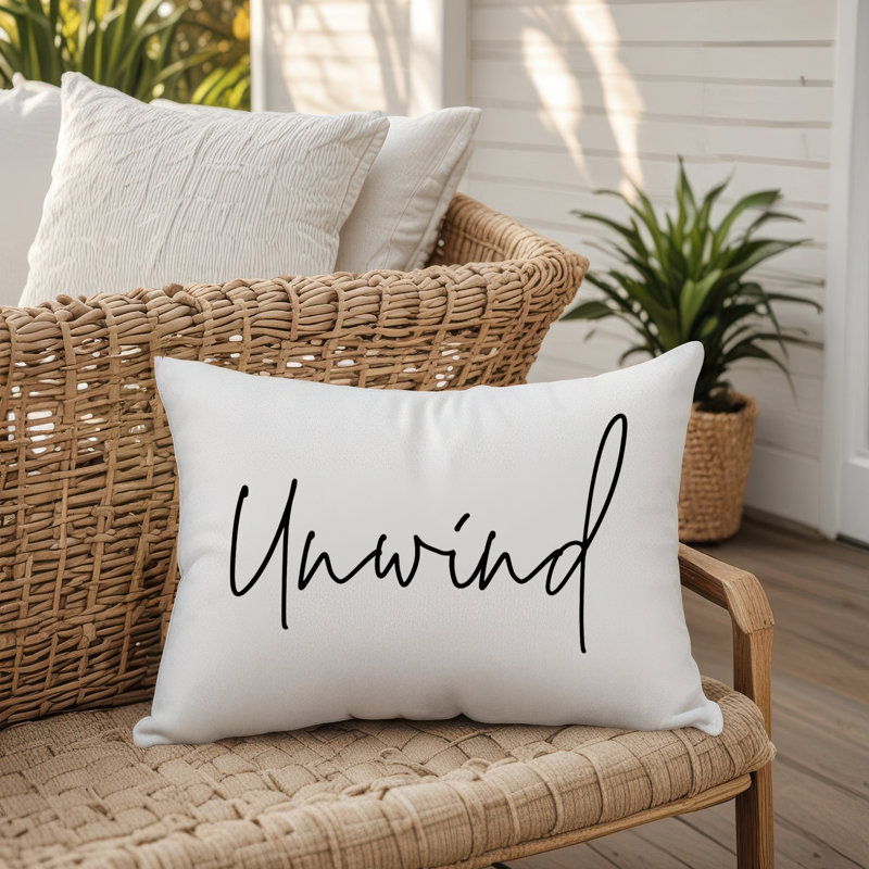 Housse et insert de coussin d'extérieur pour l'extérieur, Blanc/Noir