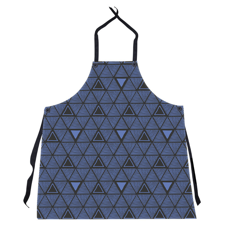 Patricia Geoffrey Bib Apron, Blue/Black