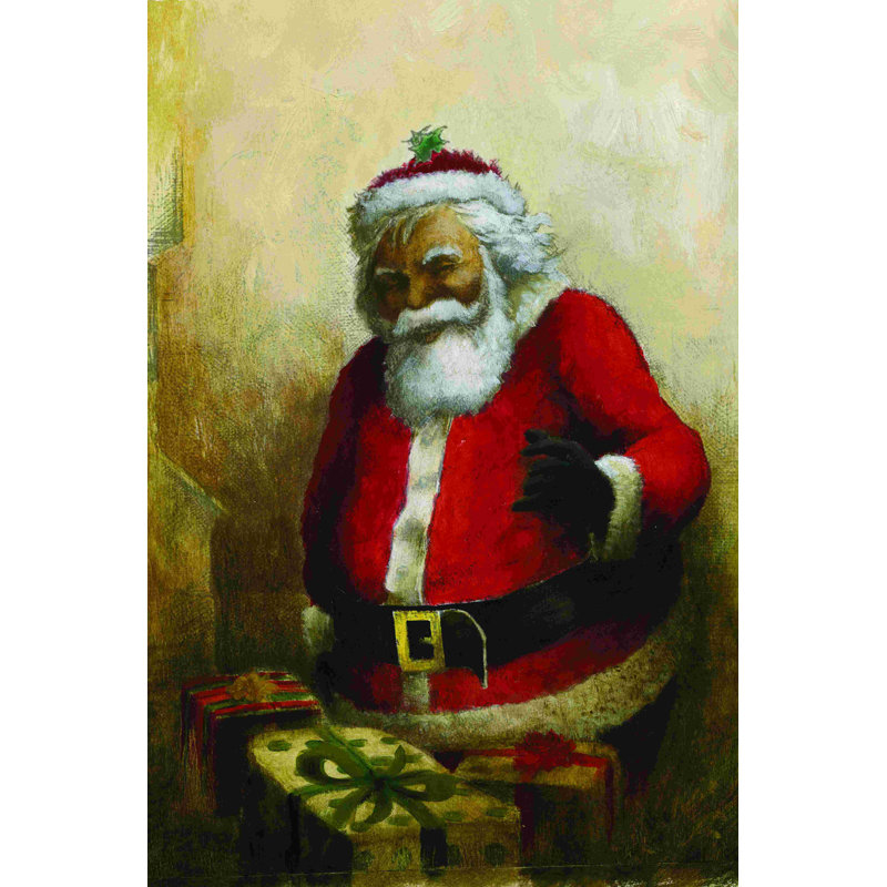 Père Noël ethnique, H 48 po x l 32 po