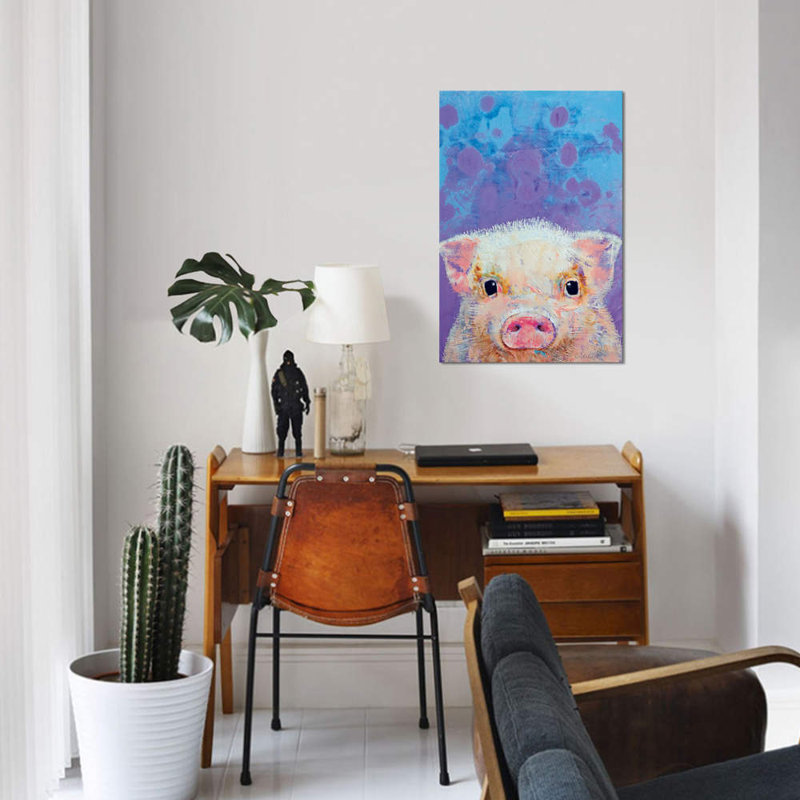 Piglet 1 Piece Wrapped Canvas Painting, 66.04 cm H x 45.72 cm W x 1.91 cm D