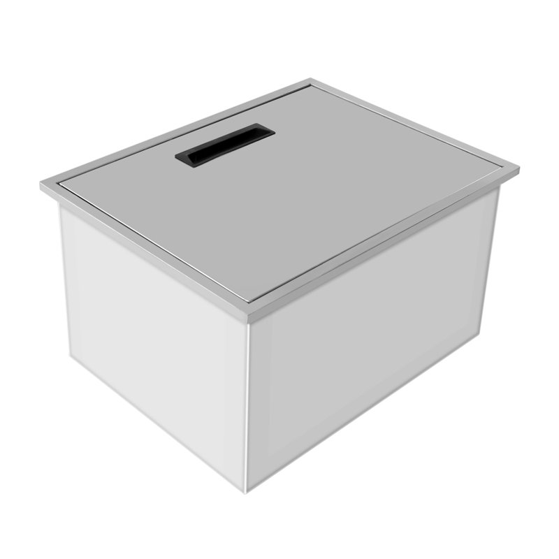 Charlann 47L/49.7 Qt Drop-in Stainless Steel Ice Chest, No Ice Maker for Outdoor Kitchen