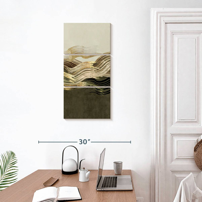 Vagues de sauge I, H 32 po x l 15 po