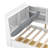 Wood Twin Size Platform Bed With Storage Headboard, Shelves And 2 Drawers-704058107-704058053