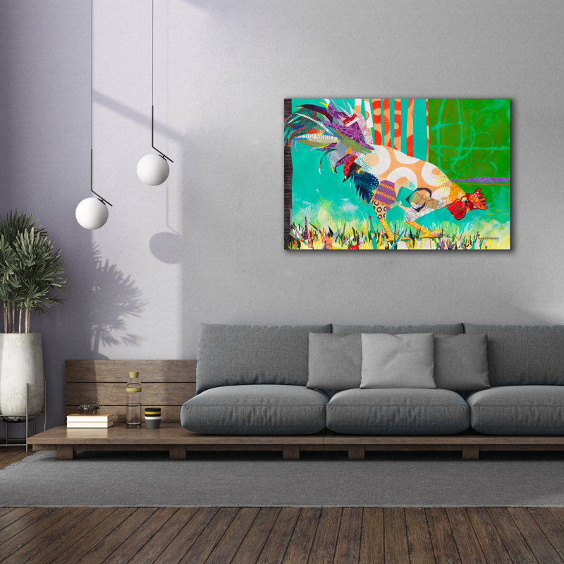 «August Flamboyance» par Augustel Beukenkamp, August Grove, H 40 po x l 60 po x P 1,5 po