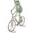 Cole And Metal On Bicycle Frog Decorative Garden Sculpture With Gold Accents-89362702-89362699