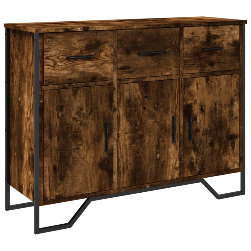 Shevani 97cm Sideboard, Smoked Oak
