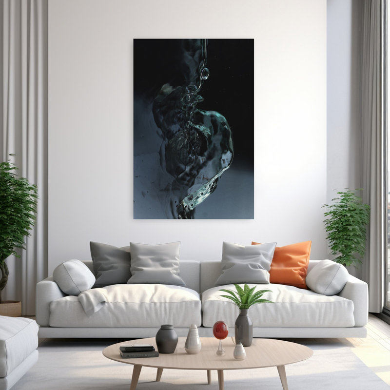 Art contemporain contemporain abstrait, H 60 po x l 40 po