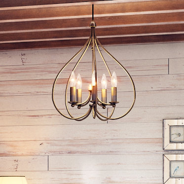 5 - Light Dimmable Chandelier
