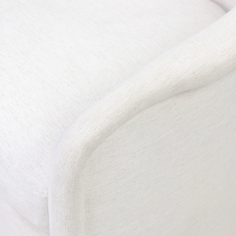 Blaire Swivel Wingback Chair, Crypton Nomad Snow