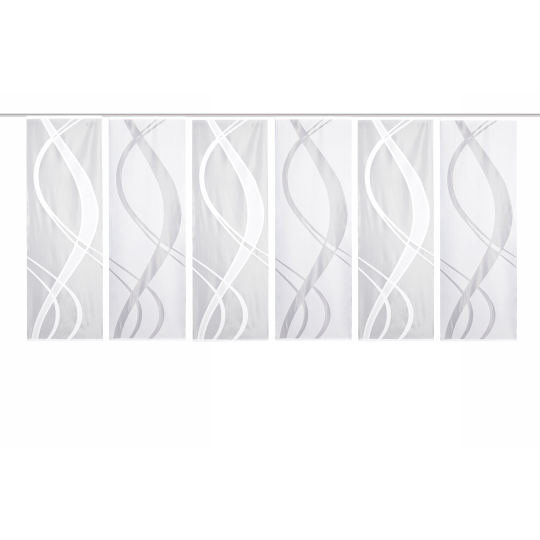 Mccrae Jacquard Wall Track Insert Semi-Sheer Sliding Panel
