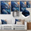  «Blue Moonlit Flight Dragon II - Dragons», reproduction d'art mural-106116956-134423742