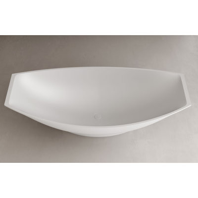 70.75'' x 31.5'' Soaking Solid Surface Bathtub